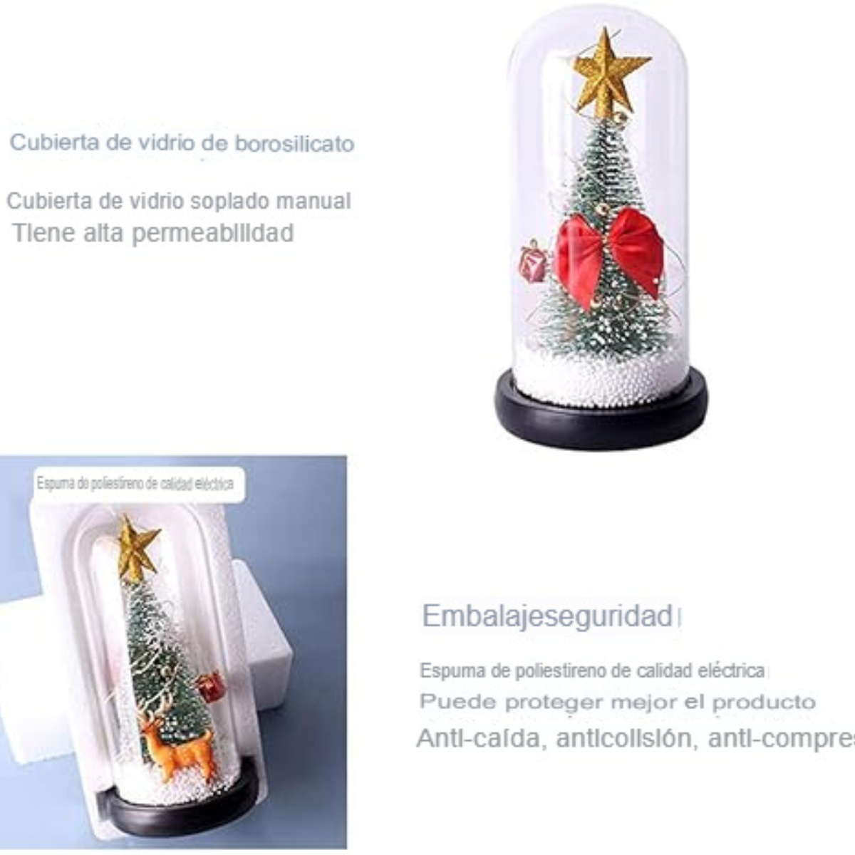 Árbol de Navidad con estrella en Cúpula