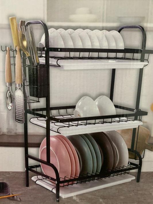 Organizador de Cocina de 3 Estantes - Resistente y Práctico