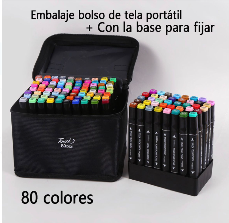 Bolso Tela Portatil 80 Marcadores